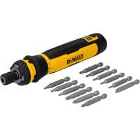 14-Piece Cordless Screwdriver Set with FLEXDRIVE Control, 4 V, 44 in-lbs/5 Nm Max. Torque Rideout Tool & Machine Inc.