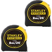 FATMAX&reg; Classic Tape Measures, 1-1/4" x 26'/8 m, Imperial & Metric Graduations Rideout Tool & Machine Inc.
