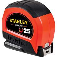 High-Visibility Magnetic LEVERLOCK&reg; Tape Measure, 25', Imperial Graduations Rideout Tool & Machine Inc.