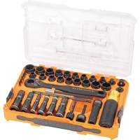 Jeu complet de douilles &agrave; chocs ouvertes & basculantes KNECT, 39 Mcx, Chocs Rideout Tool & Machine Inc.