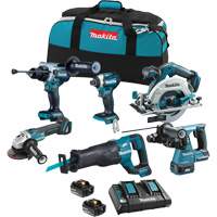 LXT Brushless 6 Tool Combo Kit, Lithium-Ion, 18 V Rideout Tool & Machine Inc.