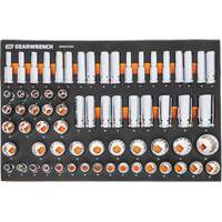 MEGAMOD Metric Mechanics Tool Set in Modular Foam Trays with Rolling Cabinet, 358 Pieces Rideout Tool & Machine Inc.