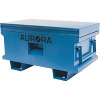 Jobsite Tool Box, 33" x 20-3/10" x 18-3/10", Steel, Blue Rideout Tool & Machine Inc.