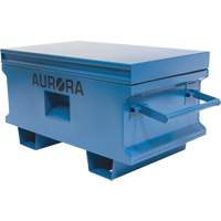 Jobsite Tool Box, 33" x 20-3/10" x 18-3/10", Steel, Blue Rideout Tool & Machine Inc.