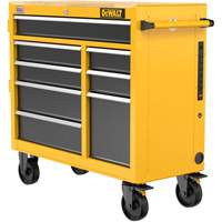 Heavy-Duty Mobile Workstation, 8 Drawers, 40" W x Yellow Rideout Tool & Machine Inc.