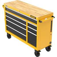 Heavy-Duty Mobile Workstation, 8 Drawers, 52" W x Yellow Rideout Tool & Machine Inc.