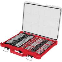 Metric/SAE Ratchet & Socket Set with PACKOUT Low-Profile Organizer, 98 Pcs, 3/8" Drive Size Rideout Tool & Machine Inc.