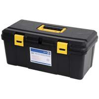 JPTB-22 Plastic Hand Tool Box, 22" W x 10-1/4" D x 9-1/2" H, Black Rideout Tool & Machine Inc.