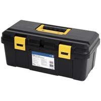JPTB-19 Plastic Hand Tool Box, 19" W x 9" D x 8" H, Black Rideout Tool & Machine Inc.