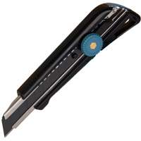 Couteau professionnel de 18 mm avec verrouillage &agrave; cliquet, Acier inoxydable, Robuste, Prise en Plastique Rideout Tool & Machine Inc.