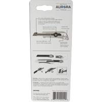 Couteau professionnel de 18 mm avec verrouillage &agrave; cliquet, Acier inoxydable, Robuste, Prise en Plastique Rideout Tool & Machine Inc.