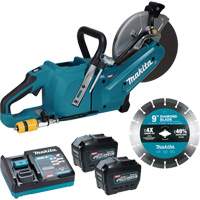 40Vmax XGT Brushless Power Cutter with 8.0Ah Batteries Kit, 9", 40 V Rideout Tool & Machine Inc.