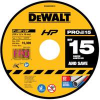 Meule &agrave; tronçonner polyvalente, 4" x 0,45", Arbre de 5/8", Type 1, Oxyde d'aluminium Rideout Tool & Machine Inc.