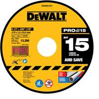 Meule &agrave; tronçonner pour meuleuse angulaire, 4-1/2" x 0,045", Arbre de 7/8", Type 1, Oxyde d'aluminium Rideout Tool & Machine Inc.