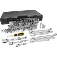 Jeu d'outils pour m&eacute;caniciens &agrave; 6 et 12 pans standards et profonds de 1/4", 3/8" et 1/2" SAE/m&eacute;triques Rideout Tool & Machine Inc.