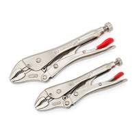 Curved Jaw Locking Pliers with Wire Cutter Set, 2 Pieces Rideout Tool & Machine Inc.