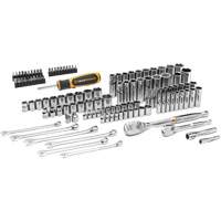 Jeu d'outils manuels pour m&eacute;canicien 90T SAE/m&eacute;trique avec prises 1/4" & 3/8" Rideout Tool & Machine Inc.