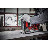 Scie sauteuse professionnelle sans fil &agrave; vitesse variable (outil seulement), 18 V, Lithium-ion, 0-3500 coups/min, 1-1/32" Longueur de la course Rideout Tool & Machine Inc.