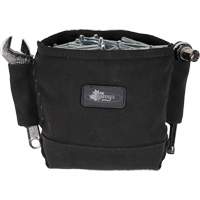 Phantom Collection Nut & Bolt Bag with 2 Sleeves, Canvas, 3 Pockets, Black Rideout Tool & Machine Inc.