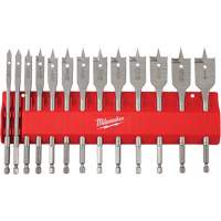 Ensemble de m&egrave;ches plates, 13 morceaux, Acier &agrave; haute teneur en carbone Rideout Tool & Machine Inc.
