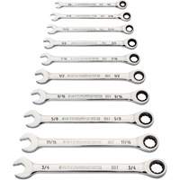 90-Tooth 12-Point Wrench Set, Ratcheting Combination, 10 Pieces, Imperial Rideout Tool & Machine Inc.