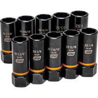 Bolt Biter Extraction Socket Set, 10 Pcs, Impact, 1/2" Drive Size, Deep Rideout Tool & Machine Inc.