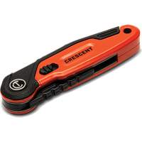Folding Utility Knife, 1" Blade, Steel Blade, Aluminum Handle Rideout Tool & Machine Inc.