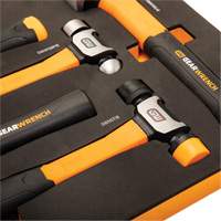 Mixed Hammer Set in Foam Storage Tray, 5 Pieces Rideout Tool & Machine Inc.