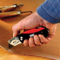 Folding Utility Knife, 2-3/8" Blade, Plastic/Cushion Handle Rideout Tool & Machine Inc.