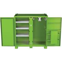 Onsite PPE Storage Cabinet, Steel, High-Visibility Lime Green Rideout Tool & Machine Inc.