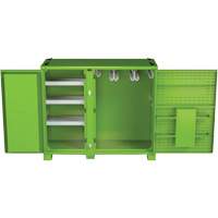 Onsite PPE Storage Cabinet, Steel, High-Visibility Lime Green Rideout Tool & Machine Inc.