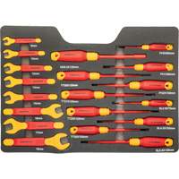 Jeu d'outils VDE isol&eacute;s, 1000 V, 39 M Rideout Tool & Machine Inc.