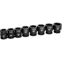 6-Point SAE Socket Set, 8 Pcs, Impact, 3/4" Drive Size Rideout Tool & Machine Inc.