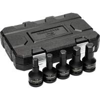 Metric Impact Bit Socket Set with Blow Mold Case, Hex, 3/4" Drive, 5 Pcs Rideout Tool & Machine Inc.