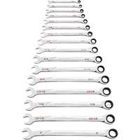120XP Universal Spline XL SAE Wrench Set, Ratcheting Combination, 16 Pieces, Imperial Rideout Tool & Machine Inc.