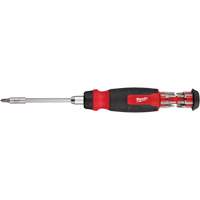 14-in-1 Ratcheting 1/4" Drive Multi-Bit Screwdriver, 10-11/100" L, Cushion Grip Handle Rideout Tool & Machine Inc.