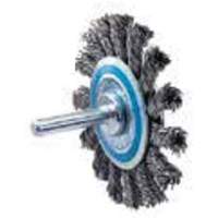 Knot Twisted Mounted Wire Wheel, 2-3/4" Dia., 0.02" Fill UE874 | Rideout Tool & Machine Inc.