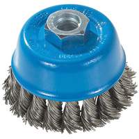 Knot-Twisted Wire Cup Brush, 3" Dia. x M14 Arbor YC635 | Rideout Tool & Machine Inc.