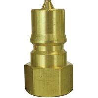 Hydraulic Quick Coupler Plug, 1/8" Dia., Brass Rideout Tool & Machine Inc.