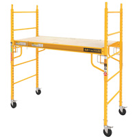 Mobile Work Scaffolding - Maxi Square Scaffolding, Steel Frame, 74" D x 74" H VC198 | Rideout Tool & Machine Inc.