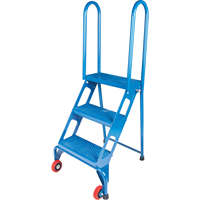 Portable Folding Ladder, 3 Steps, Perforated, 30" High VC437 | Rideout Tool & Machine Inc.