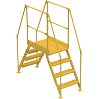 Crossover Ladder, 67 " Overall Span, 40" H x 24" D, 24" Step Width VC446 | Rideout Tool & Machine Inc.