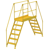 Crossover Ladder, 128" Overall Span, 60" H x 60" D, 24" Step Width Rideout Tool & Machine Inc.
