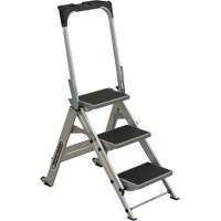Tilt & Roll Step Stool Ladder, 3 Steps, 34" x 22" x 50.75" High VD439 | Rideout Tool & Machine Inc.