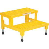 Adjustable Step-Mate Stand, 2 Step(s), 23-13/16" W x 22-7/8" L x 15-1/4" H, 500 lbs. Capacity VD446 | Rideout Tool & Machine Inc.