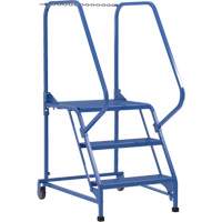 Maintenance Ladder, 3 Steps, 23-9/16" Step Width, 30" Platform Height, Steel VD453 | Rideout Tool & Machine Inc.