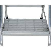 Aluminum Step Stand, 2 Step(s), 22-13/16" W x 24-9/16" L x 20" H, 500 lbs. Capacity VD457 | Rideout Tool & Machine Inc.