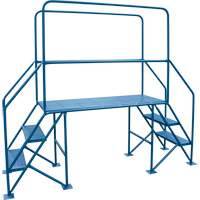 Crossover Ladder, 35-1/2" Overall Span, 31-1/2" H x 22" D, 22" Step Width Rideout Tool & Machine Inc.