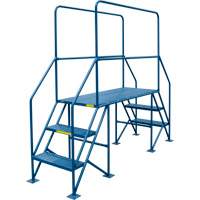 Crossover Ladder, 35-1/2" Overall Span, 31-1/2" H x 22" D, 22" Step Width Rideout Tool & Machine Inc.