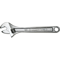 Crescent Adjustable Wrenches, 4" L, 1/2" Max Width, Chrome VE032 | Rideout Tool & Machine Inc.